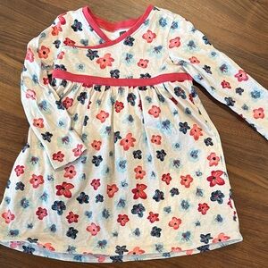 Tea Collection Floral Dress - Pink and Blue